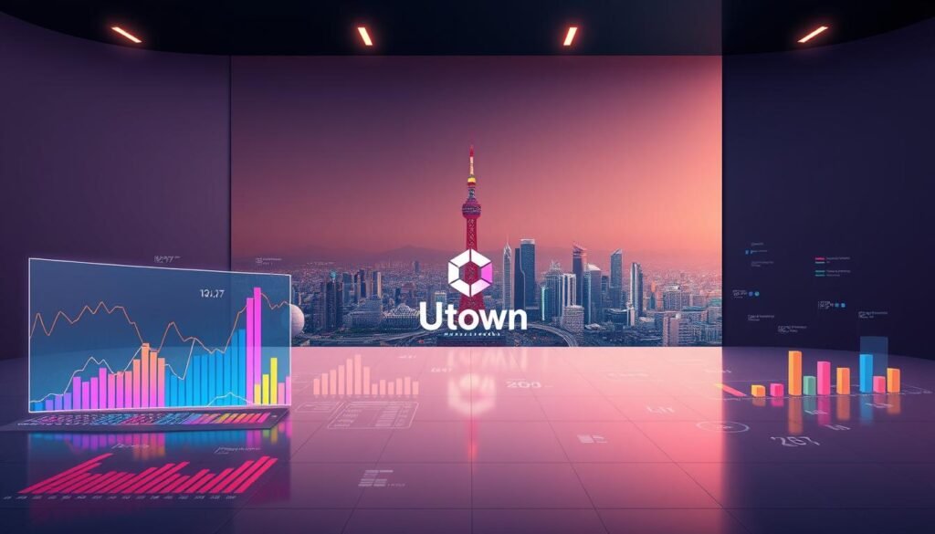 A dynamic, data-driven illustration of the Taiwanese entertainment market trends and industry analysis. Set against a sleek, minimalist backdrop, the scene depicts a panoramic view of the UTown platform, showcasing its innovative features and user-centric design. In the foreground, vibrant charts and graphs illuminate key insights, painted with a warm, cinematic lighting that casts a sense of depth and movement. The middle ground features a stylized representation of the UTown brand, its bold typography and geometric shapes conveying a sense of technological prowess. In the background, a cityscape of Taipei skyline provides a contextual reference, hinting at the broader market landscape. The overall composition strikes a balance between analytical precision and creative flair, inviting the viewer to explore the nuances of the Taiwanese entertainment industry through the lens of the UTown platform. A dynamic, data-driven illustration of the Taiwanese entertainment market trends and industry analysis. Set against a sleek, minimalist backdrop, the scene depicts a panoramic view of the UTown platform, showcasing its innovative features and user-centric design. In the foreground, vibrant charts and graphs illuminate key insights, painted with a warm, cinematic lighting that casts a sense of depth and movement. The middle ground features a stylized representation of the UTown brand, its bold typography and geometric shapes conveying a sense of technological prowess. In the background, a cityscape of Taipei skyline provides a contextual reference, hinting at the broader market landscape. The overall composition strikes a balance between analytical precision and creative flair, inviting the viewer to explore the nuances of the Taiwanese entertainment industry through the lens of the UTown platform.